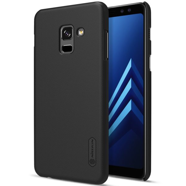 Samsung Galaxy A8 2018  Frosted Shield Hard Back Cover by Nillkin - Black Samsung Galaxy A8 2018  Frosted Shield Hard Back Cover by Nillkin - Black