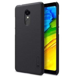 Redmi 5 Frosted Shield Hard Back Cover by Nillkin - Black