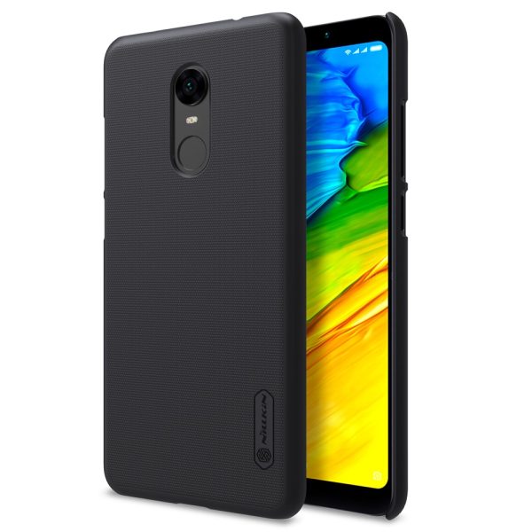 Redmi 5 Plus Frosted Shield Hard Back Cover by Nillkin - Black