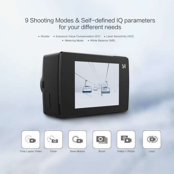 Yi Lite Action Camera with Waterproof Case Included - Black