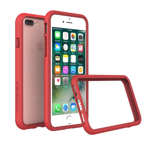 Apple iPhone 8 Plus / 7 Plus RhinoShield CrashGuard Bumper Case - Red