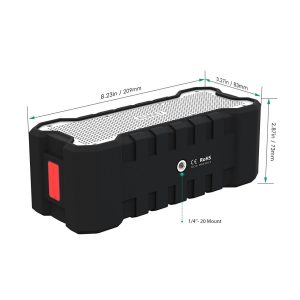 AUKEY Bluetooth Speaker with 30-Hour Playtime, Enhanced Bass, Water Resistant Wireless Speaker for iPhone, iPad, Samsung - SK-M12