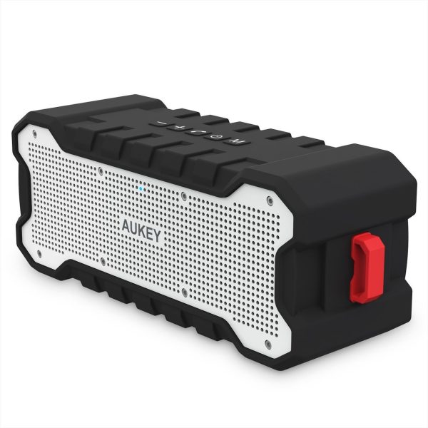 AUKEY Bluetooth Speaker with 30-Hour Playtime, Enhanced Bass, Water Resistant Wireless Speaker for iPhone, iPad, Samsung - SK-M12 AUKEY Bluetooth Speaker with 30-Hour Playtime, Enhanced Bass, Water Resistant Wireless Speaker for iPhone, iPad, Samsung - SK-M12