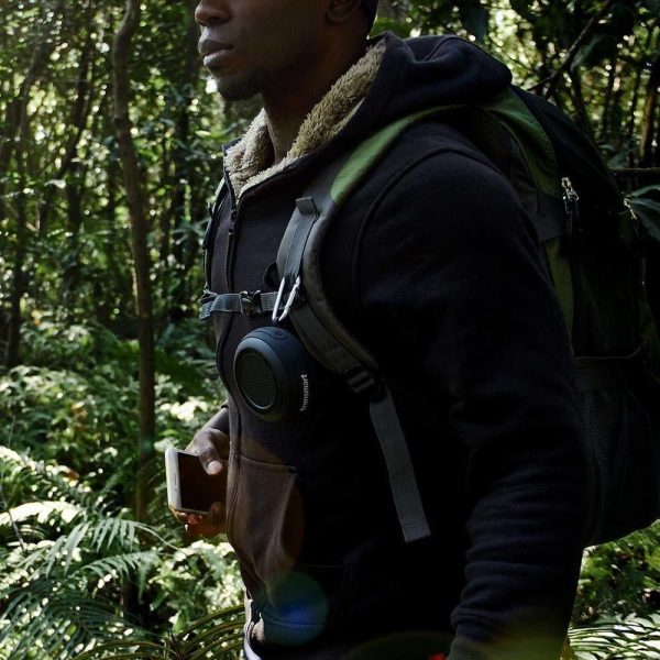 Tronsmart Splash Wireless Bluetooth Speaker, IP67 Waterproof , 10-Hour Playtime, Enhanced Bass, Built-in Mic, True Wireless Stereo - Black