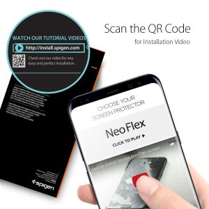 Galaxy S8 Plus Spigen Neo Flex Case Friendly Screen Protector - 2 PACK