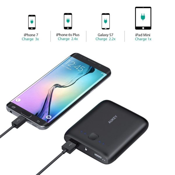 AUKEY 10000mAh Pocket Series Dual USB Powerbank for Android & iPhones - PB-N42 AUKEY 10000mAh Pocket Series Dual USB Powerbank for Android & iPhones - PB-N42