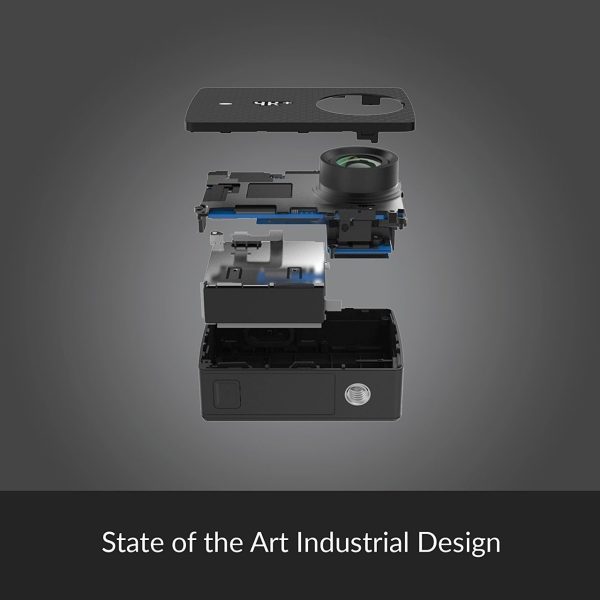 Yi 4K+ Action Camera with 4K 60 FPS Video with Waterproof Casing Kit - Black