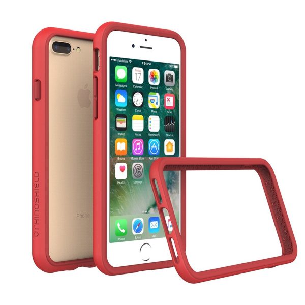 Apple iPhone 8 Plus / 7 Plus RhinoShield CrashGuard Bumper Case - Red