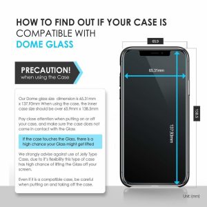 Apple iPhone XS / iPhone X Whitestone Dome Glass with UV Light & Easy Install Kit
