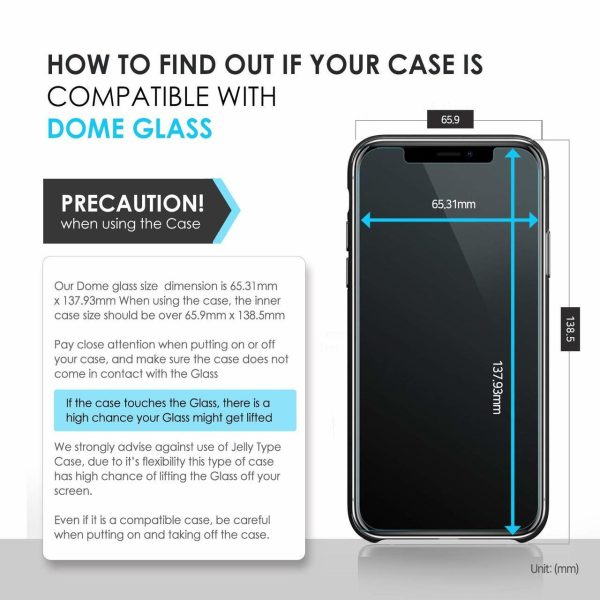 Apple iPhone XS / iPhone X Whitestone Dome Glass with UV Light & Easy Install Kit Apple iPhone XS / iPhone X Whitestone Dome Glass with UV Light & Easy Install Kit