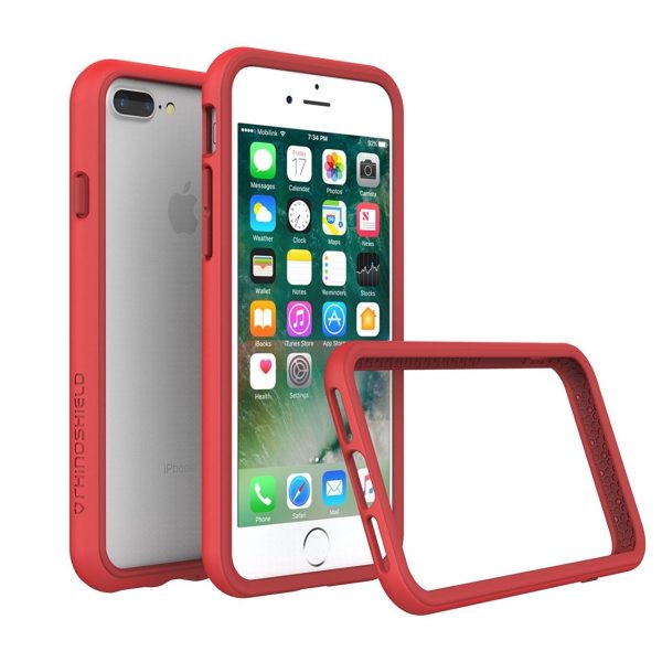 Apple iPhone 8 Plus / 7 Plus RhinoShield CrashGuard Bumper Case - Red