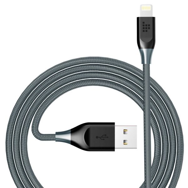 Tronsmart Braided Lightning Cable MFi Certified 10 Ft. Length - Black