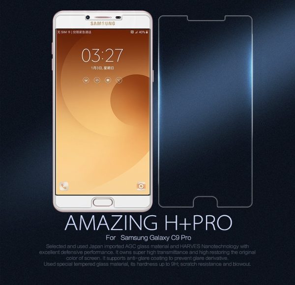 Nillkin Samsung C9 Pro Original  Premium Tempered Glass Nillkin Samsung C9 Pro Original  Premium Tempered Glass