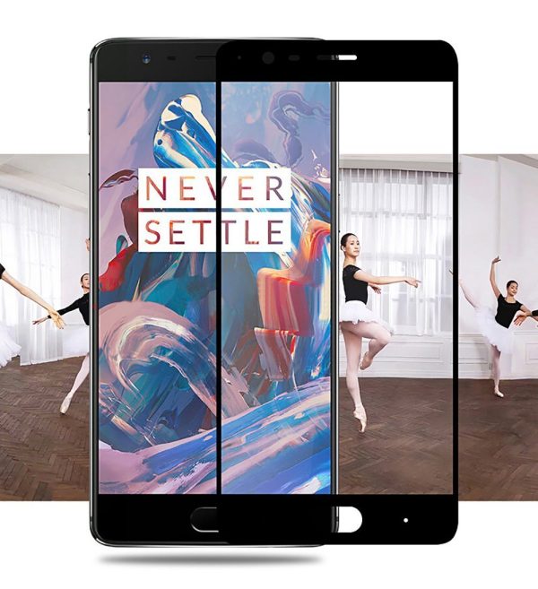 Mocolo OnePlus 3 / 3T Edge to Edge Tempered Glass - Black