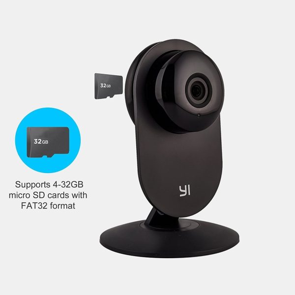Yi Home Camera Wireless IP Security Surveillance System HDR English Version - Black
