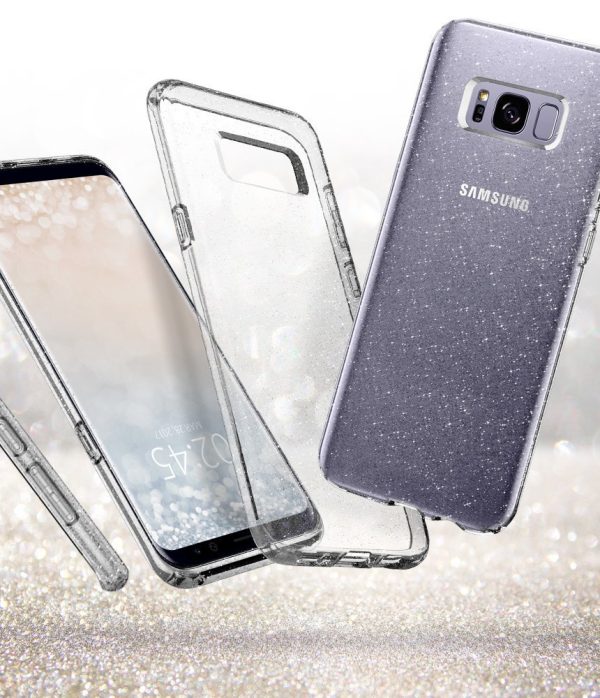 Galaxy S8 Plus Spigen Liquid Crystal Glitter Case - Crystal Quartz