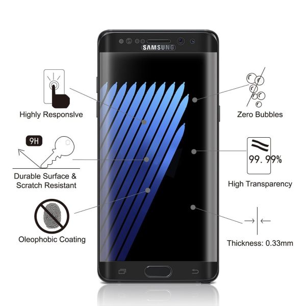 Baseus Silk-screen 3D Arc Edge to Edge Protective Tempered Glass 0.3mm For Samsung Galaxy Note 7 Baseus Silk-screen 3D Arc Edge to Edge Protective Tempered Glass 0.3mm For Samsung Galaxy Note 7