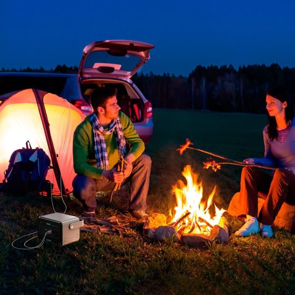 Anker PowerHouse, Compact 400Wh / 120,000mAh Portable Outlet, Generator Alternative Rechargeable Power Source with Silent DC/AC Power Inverter, 12V Car, AC & USB Outputs