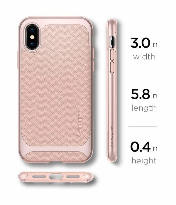 Apple iPhone X Original Spigen Case Neo Hybrid - Pale Dogwood