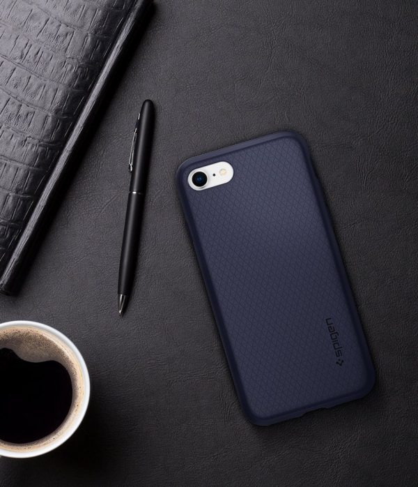 Apple iPhone 8 / iPhone 7 Spigen Liquid Air Case - Midnight Blue