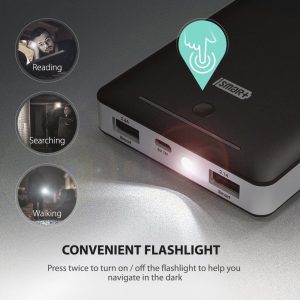 RAVPower 16750mah Power Bank External Battery Pack 4.5A Dual USB Output External Phone Charger Power Pack