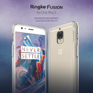 OnePlus 3 / 3T Ringke Hybrid Drop Protection Fusion Case - Smoke Black