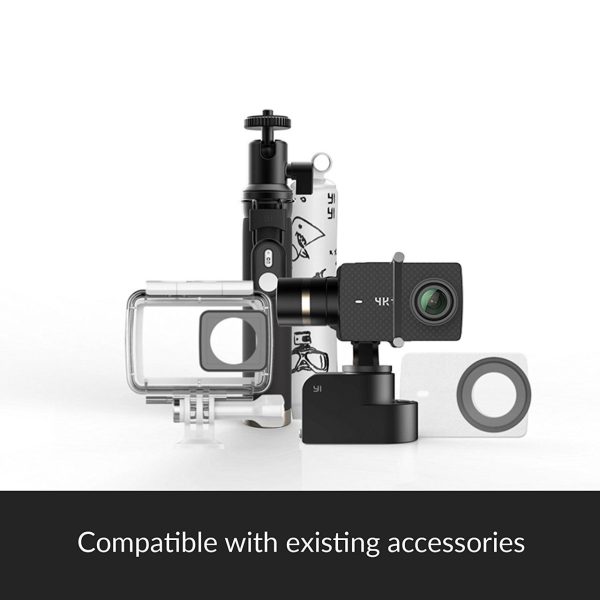 Yi 4K+ Action Camera with 4K 60 FPS Video with Waterproof Casing Kit - Black
