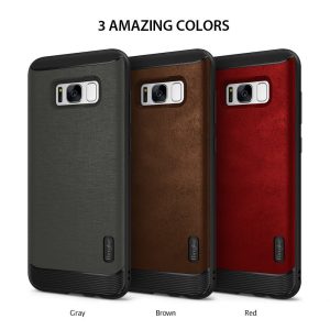 Galaxy S8 Ringke Flex S Leather Infused Case - Deep Blue