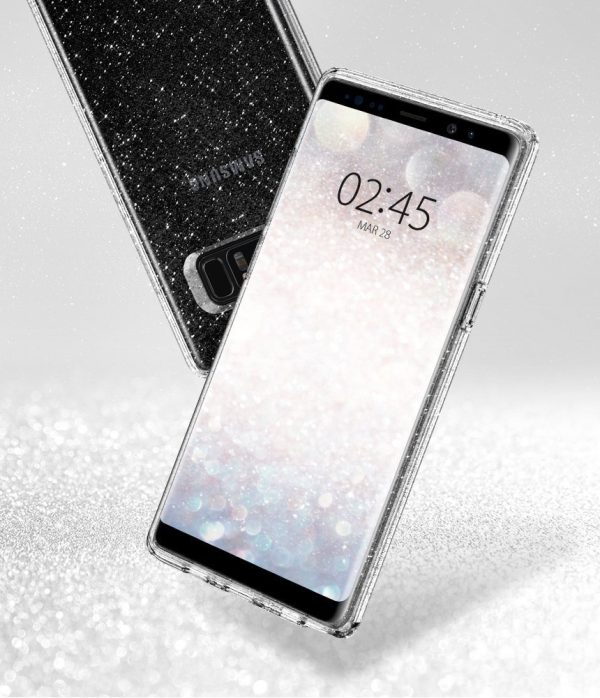 Galaxy Note 8 Spigen Liquid Crystal Glitter Case - Crystal Quartz