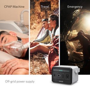 Anker PowerHouse, Compact 400Wh / 120,000mAh Portable Outlet, Generator Alternative Rechargeable Power Source with Silent DC/AC Power Inverter, 12V Car, AC & USB Outputs