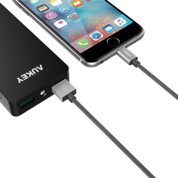 AUKEY Lightning Cable, 3.3ft Apple Certified and Braided Exomesh Cable for iPhone 7, 7 Plus, 6S, 6 Plus, iPad Pro - CB-D24
