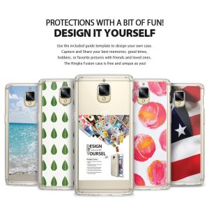 OnePlus 3 / 3T Ringke Hybrid Drop Protection Fusion Case - Smoke Black