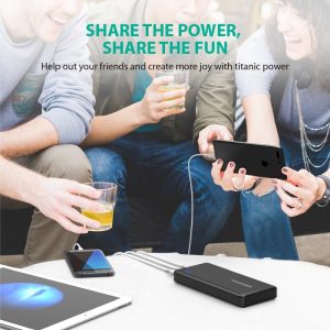 RAVPower 26800mah Battery Packs Total 5.5A Output 3-Port Power Bank