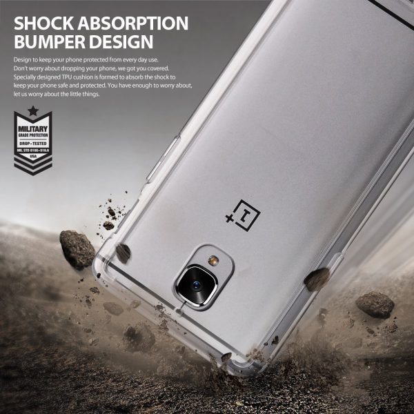 OnePlus 3 / 3T Ringke Hybrid Drop Protection Fusion Case - Smoke Black OnePlus 3 / 3T Ringke Hybrid Drop Protection Fusion Case - Smoke Black