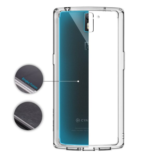OnePlus One Ringke Hybrid Drop Protection Fusion Case - Crystal Clear OnePlus One Ringke Hybrid Drop Protection Fusion Case - Crystal Clear
