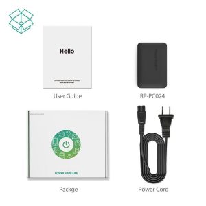 RAVPower 40W 4-Port Fast Charger Desktop Charger Charging Station with Quick Charge 3.0