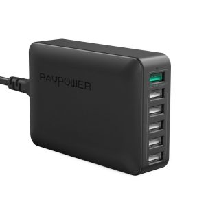 RAVPower 60W 6-Port Charging Station with Quick Charge 3.0