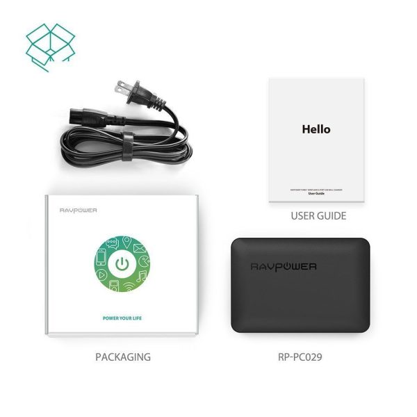 RAVPower 60W 6-Port Charging Station with Quick Charge 3.0