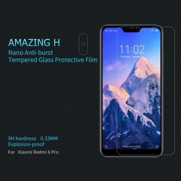 Xiaomi Mi A2 Lite / Redmi 6 Pro H Premium Tempered Glass by Nillkin ( Clear )