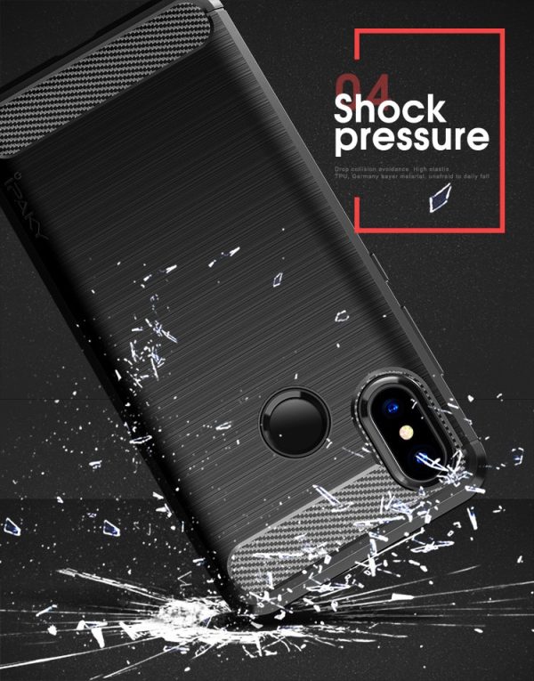 Mi A2 / Mi 6X  Concise Series / Slim Anti-fingerprint TPU Case by iPaky - Black