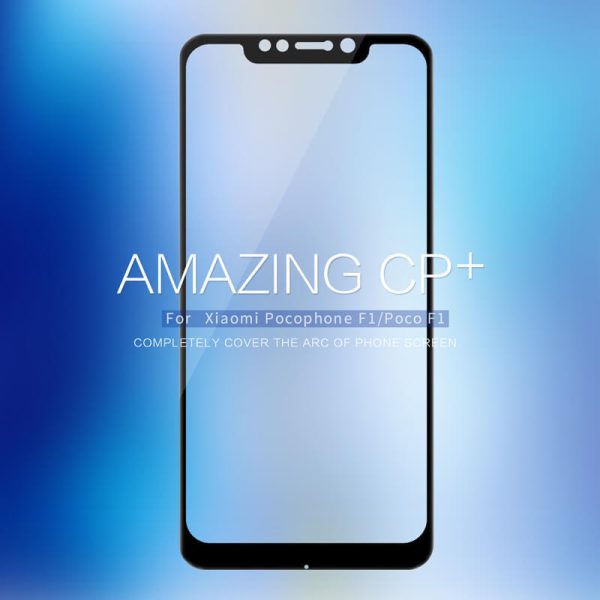 Nillkin Amazing CP+ tempered glass screen protector for Xiaomi Pocophone F1 (Poco F1) ( Black )