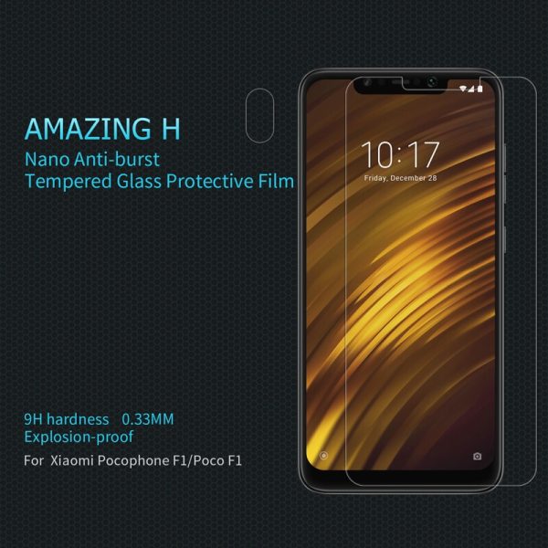 Xiaomi Pocophone F1 / Poco F1 H Premium Tempered Glass by Nillkin ( Clear )