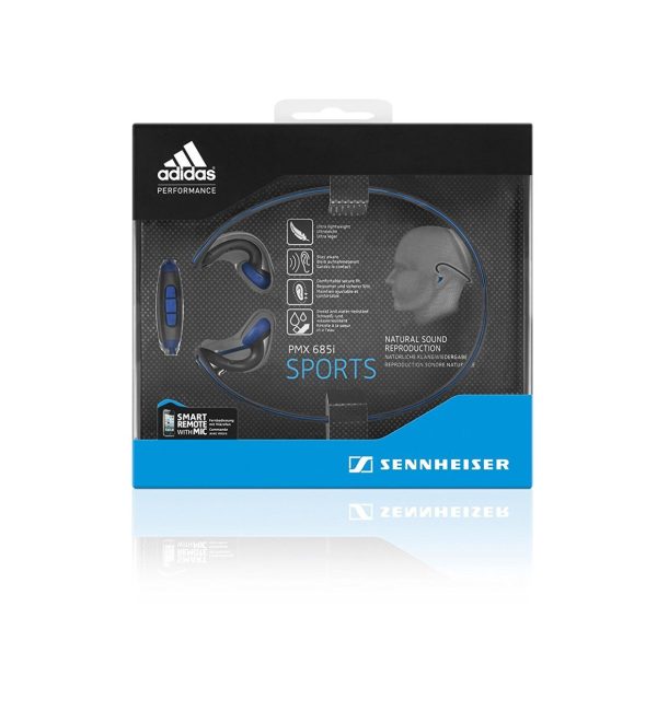 Sennheiser Sports In-Ear Neckband Headphones - PMX 685i Black/Blue Sennheiser Sports In-Ear Neckband Headphones - PMX 685i Black/Blue