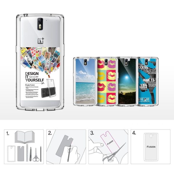 OnePlus One Ringke Hybrid Drop Protection Fusion Case - Crystal Clear