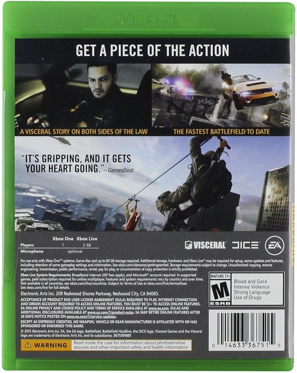 Battlefield Hardline For  Xbox One - Electronic Arts