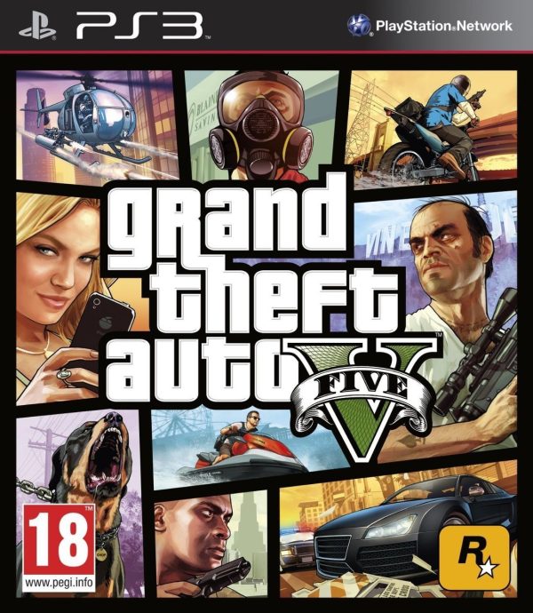 GTA Grand Theft Auto V  For PlayStation 3 - Sony