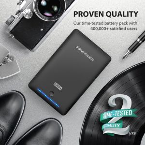 RAVPower 16750mah Power Bank External Battery Pack 4.5A Dual USB Output External Phone Charger Power Pack