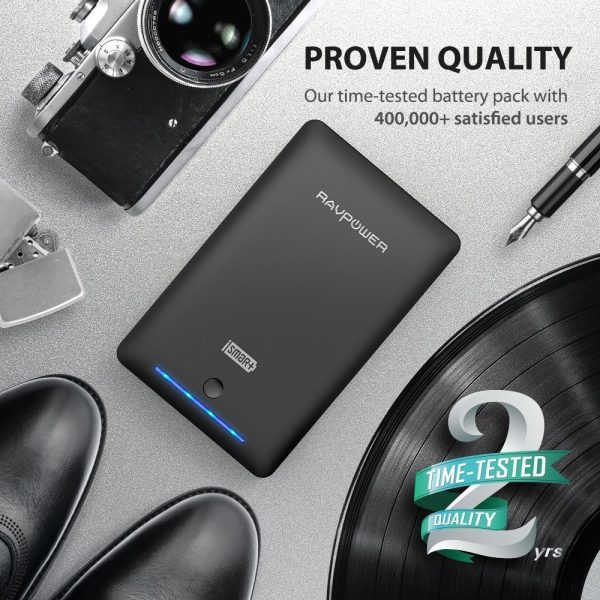 RAVPower 16750mah Power Bank External Battery Pack 4.5A Dual USB Output External Phone Charger Power Pack
