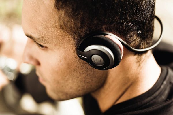 Sennheiser Stereo Bluetooth Headphones With Mic - MM 100 Black