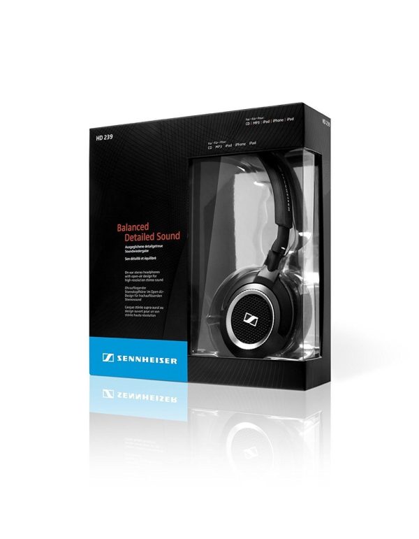 Sennheiser  On-Ear Stereo Headphones - HD 239 Black